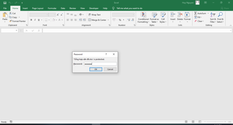 Bỏ Mật Khẩu Trong Excel 2010
