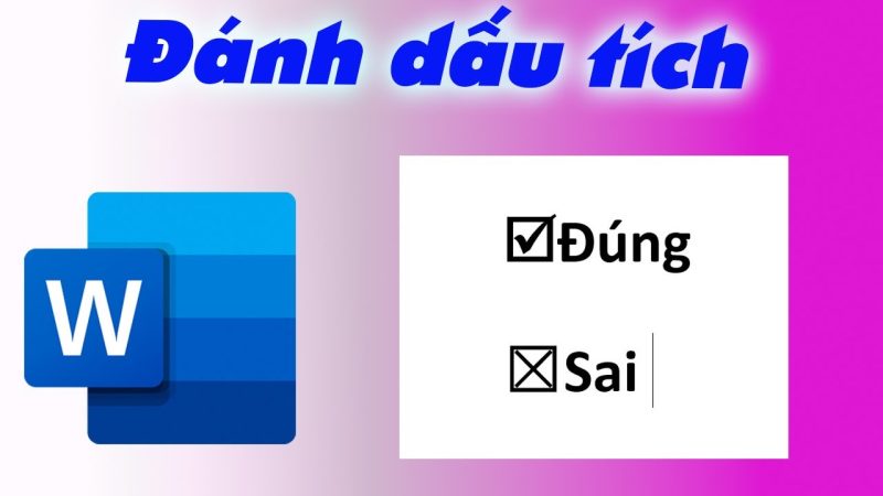 Cách đánh Dấu X Vào ô Vuông Trong Word