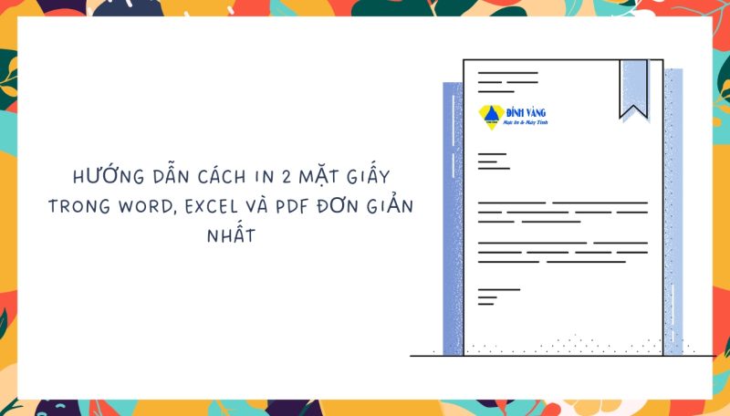 Cách In 2 Mặt Trong Word