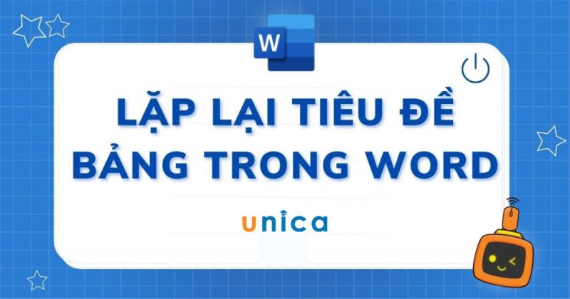 Cách Lặp Lại Tiêu đề Trong Word