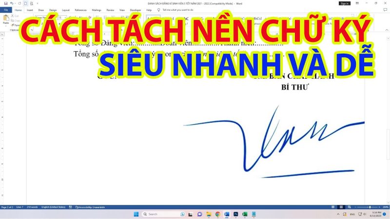 Cách Scan Chữ Ký