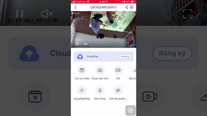 Cách Xoay Camera Ezviz