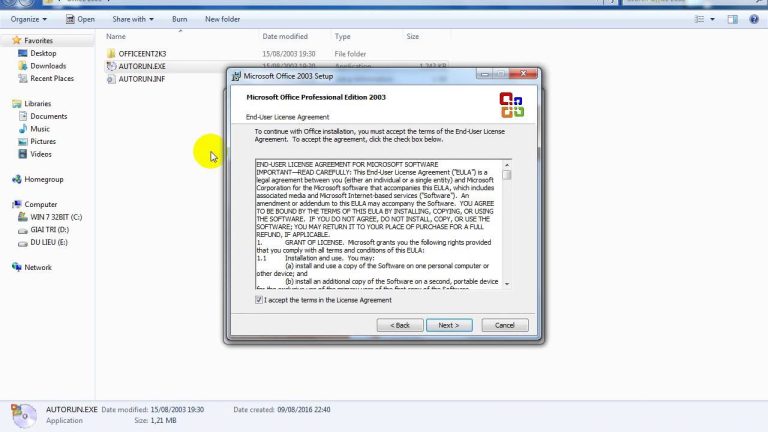 Cài đặt Powerpoint 2003
