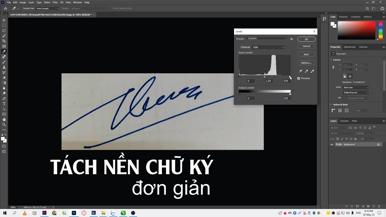 Cắt Chữ Ký Từ ảnh