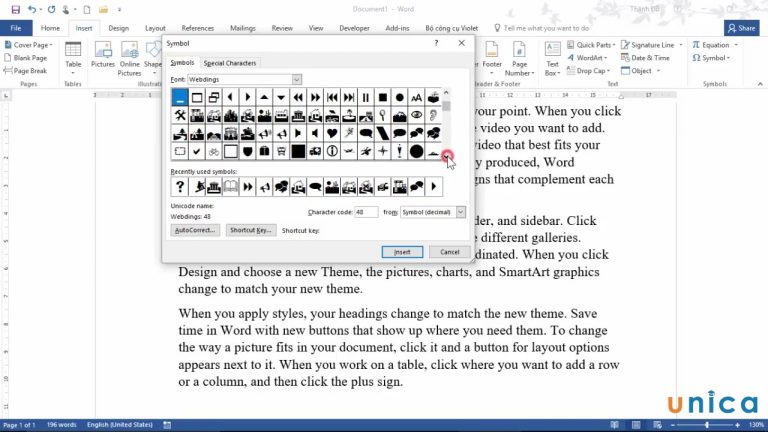 Chèn Kí Tự đặc Biệt Trong Word