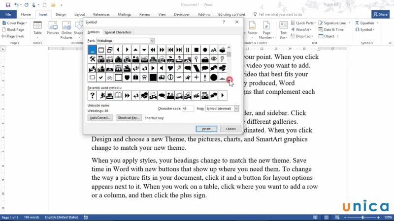 Chèn Kí Tự đặc Biệt Trong Word