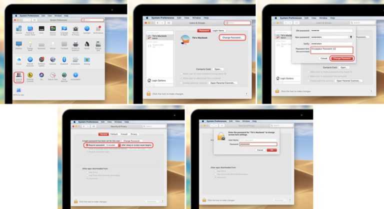 đổi Mật Khẩu Macbook