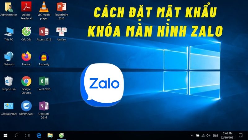 đổi Mật Khẩu Zalo Bằng Máy Tính