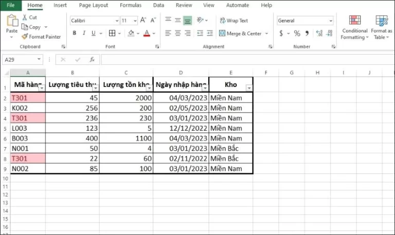 Hàm Lọc Dữ Liệu Trong Excel