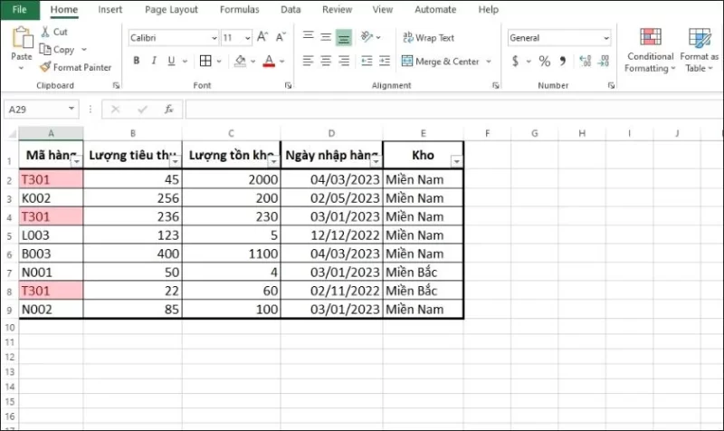 Hàm Lọc Dữ Liệu Trong Excel