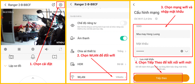 Kết Nối Wifi Cho Camera Imou