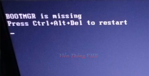 Lỗi Bootmgr Is Missing
