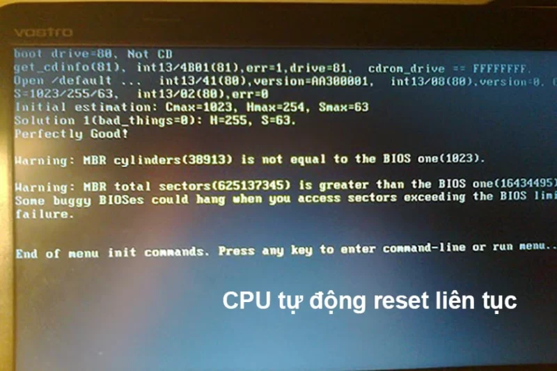 Lỗi Cpu