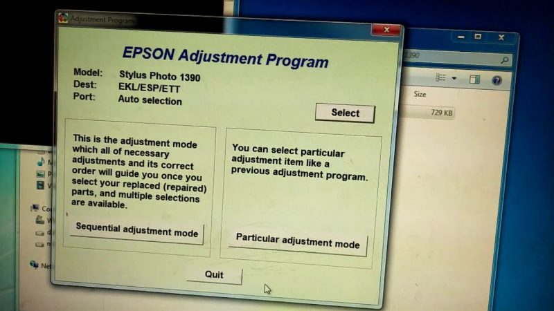 Máy In Epson 1390 Nháy 2 đèn Liên Tục