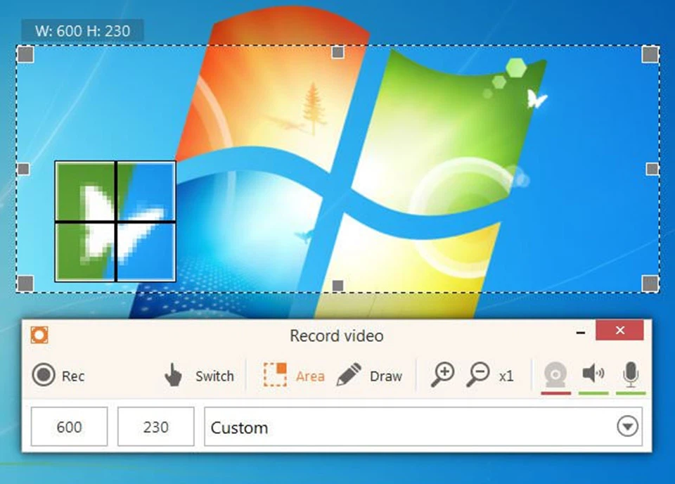 Phần mềm quay màn hình Icecream Screen Recorder