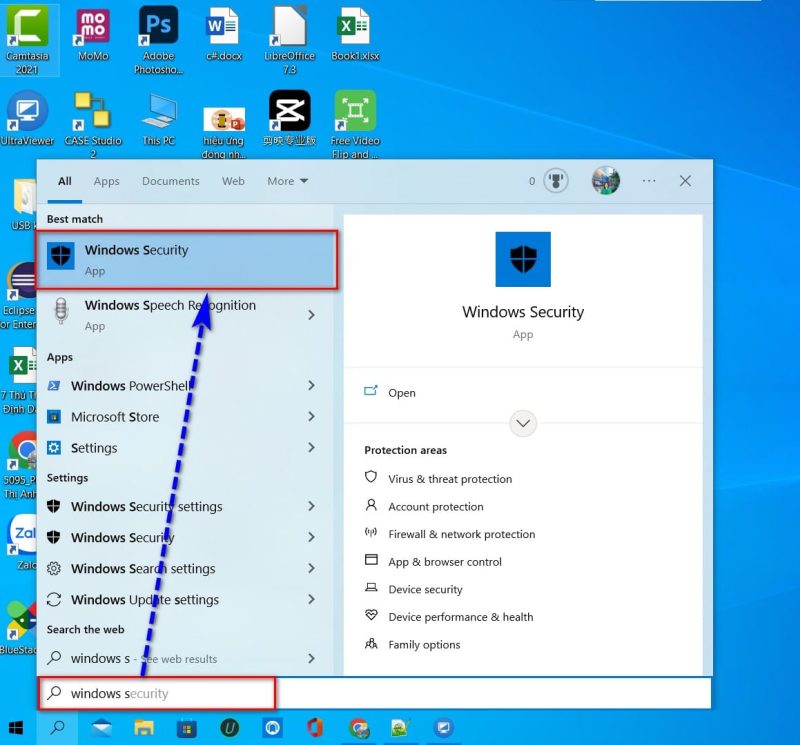 Quét Virus Win 10
