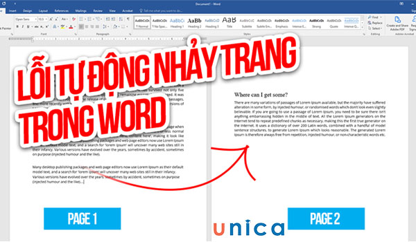 Sửa Lỗi Nhảy Trang Trong Word