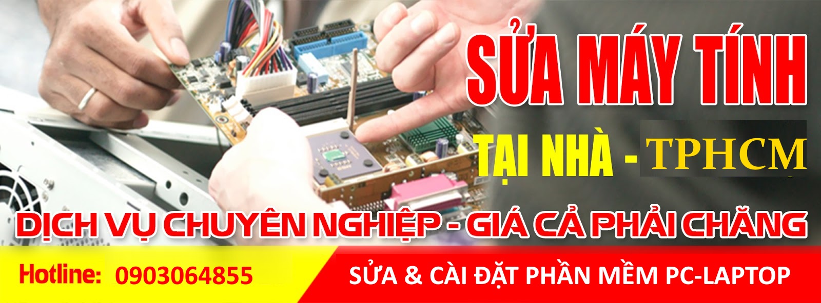 Sửa chữa máy tính tại nhà Tp. HCM