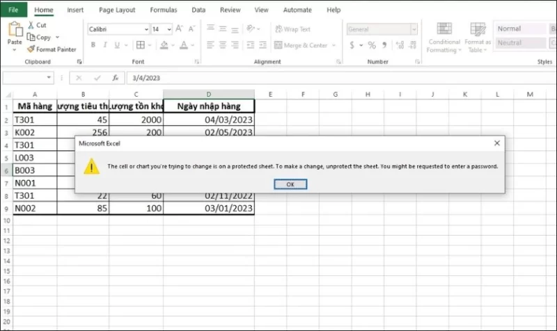 Unprotect Sheet Trong Excel 2007