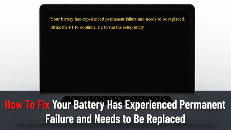 Your Battery Has Experienced Permanent Failure And Needs To Be Replaced