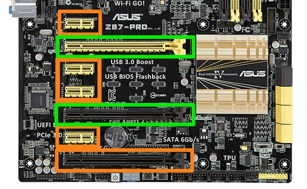 Các khe cắm mở rộng trên Mainboard