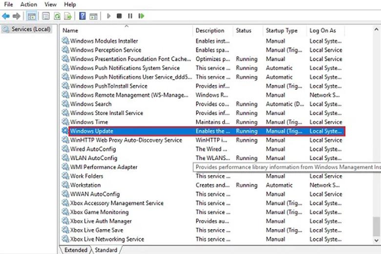 Cách tăng tốc wifi cho laptop: Tắt Windows Update bước 2