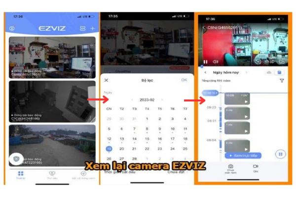 Cách tua lại camera trên điện thoại