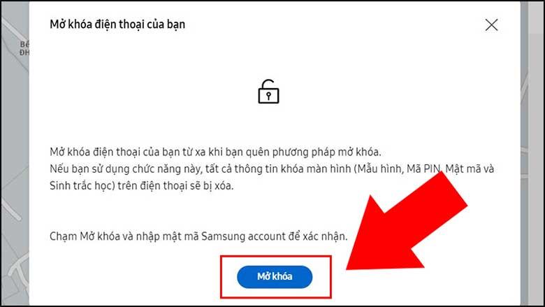 cách xóa mật khẩu điện thoại Android khi không nhớ mật khẩu hiện tại: Bước 4