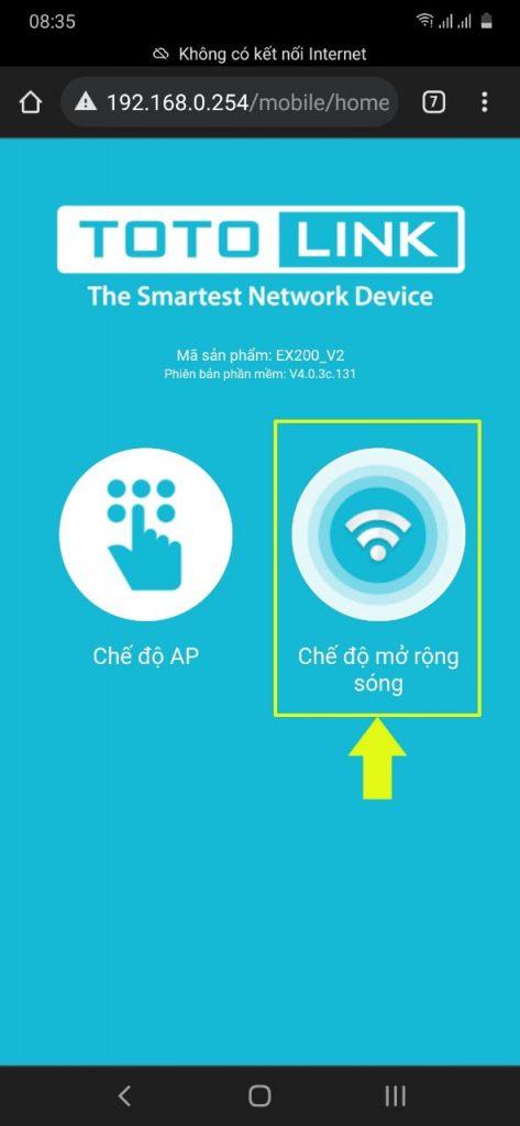 "Chọn tên Wifi bạn cần kích sóng"