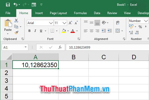 Dãy số thập phân được làm tròn lên