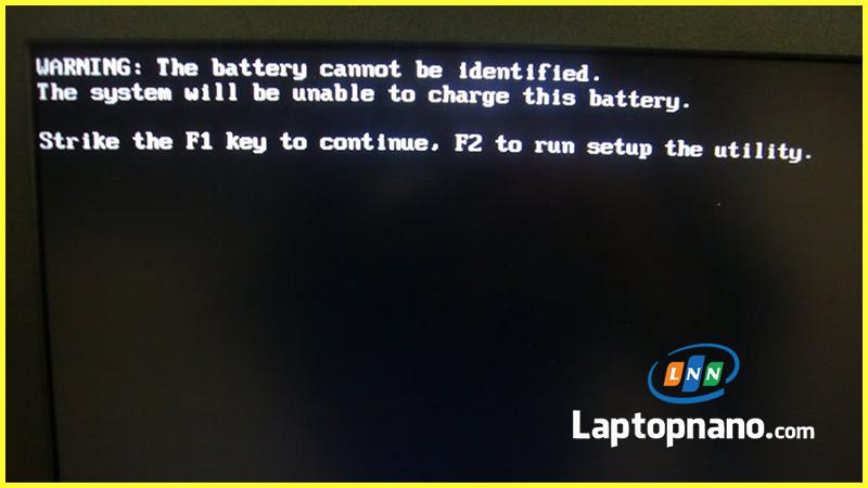 Laptop báo lỗi liên quan đến pin