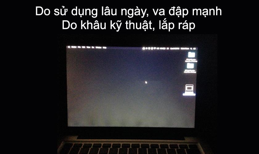 Nguyên nhân màn hình hở sáng do va đập lâu ngày