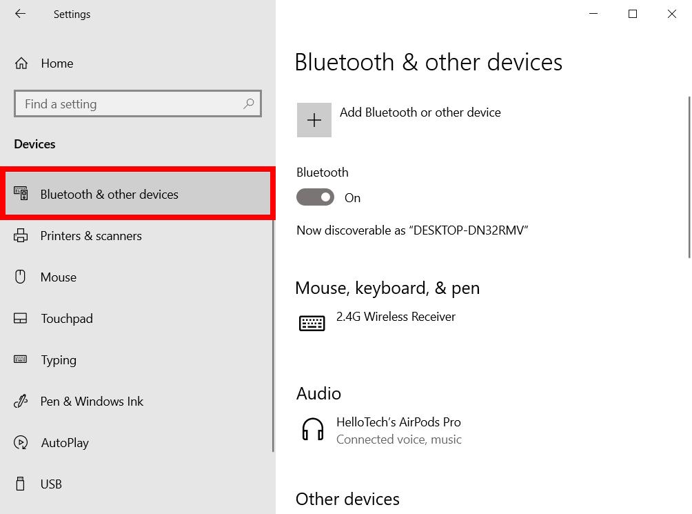Reset kết nối Bluetooth