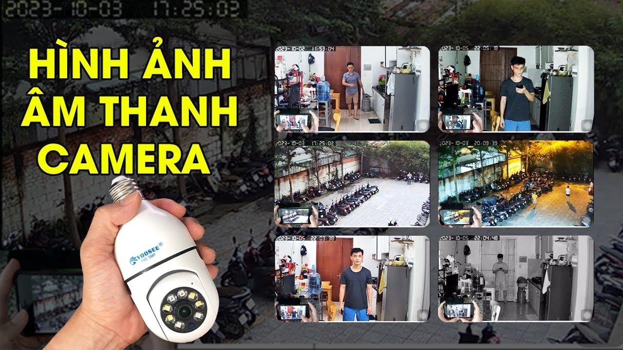 Review hình ảnh và âm thanh camera Yoosee Bóng Đèn có màu ban đêm