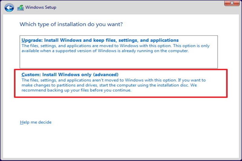Thiết lập Windows