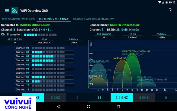 Ứng dụng WiFi Overview 360