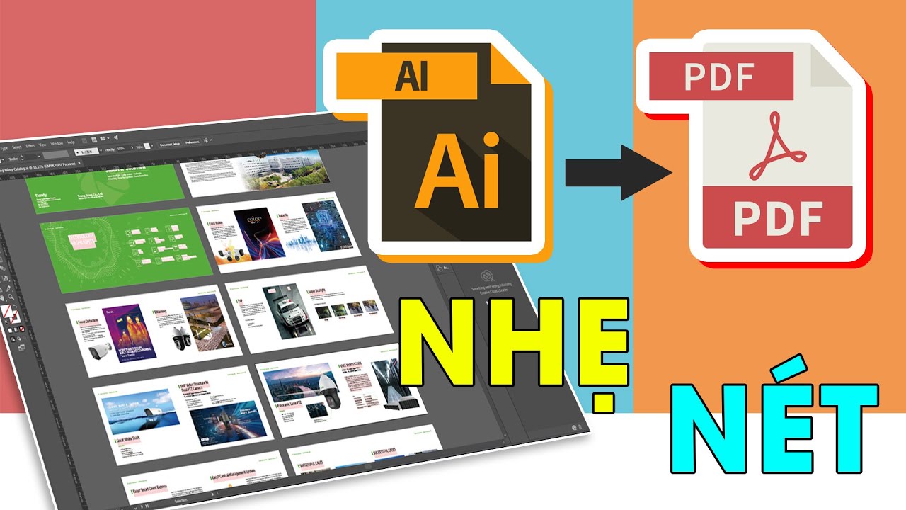 Xuất file Illustrator AI sang PDF nhẹ như lông vũ, đẹp như tranh vẽ!