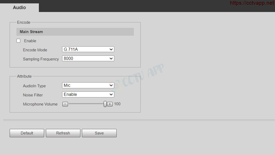 Cài đặt Enable Microphone trên giao diện web cũ của camera IP Dahua