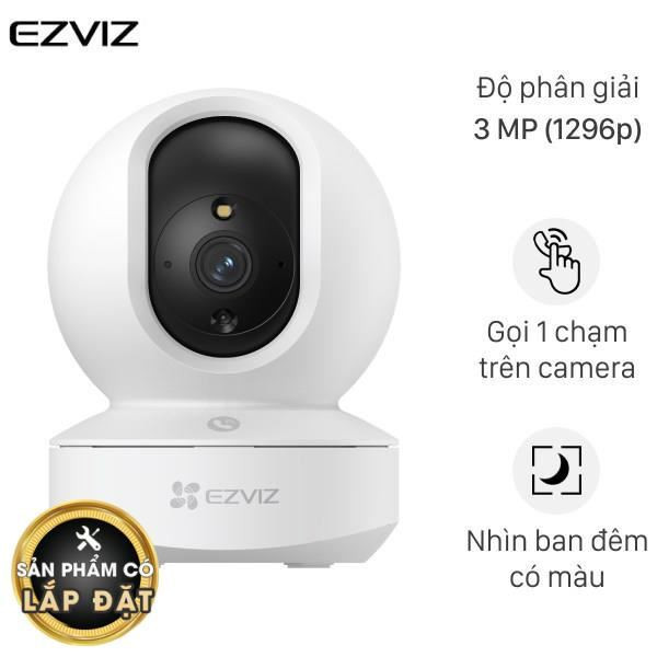 Camera EZVIZ TY1 xoay 360 đặt trong nhà, phù hợp lắp camera wifi chống trộm cho căn hộ