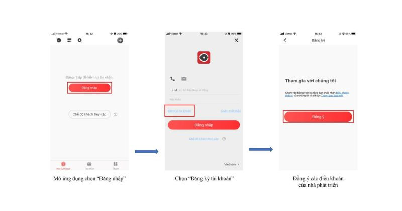 Đăng ký tài khoản Hik-Connect và xác thực OTP để sử dụng camera Hikvision