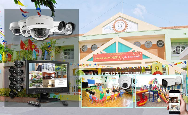 Giải pháp hệ thống camera IP, NVR và Switch PoE cho nhà trẻ của Trường Thịnh Telecom, tối ưu ghi hình liên tục 24/7