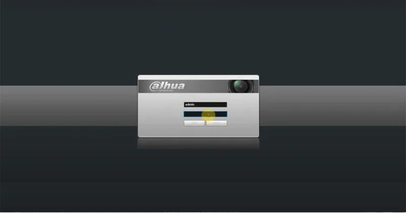 màn hình đăng nhập đầu ghi dahua trước khi cấu hình camera imou