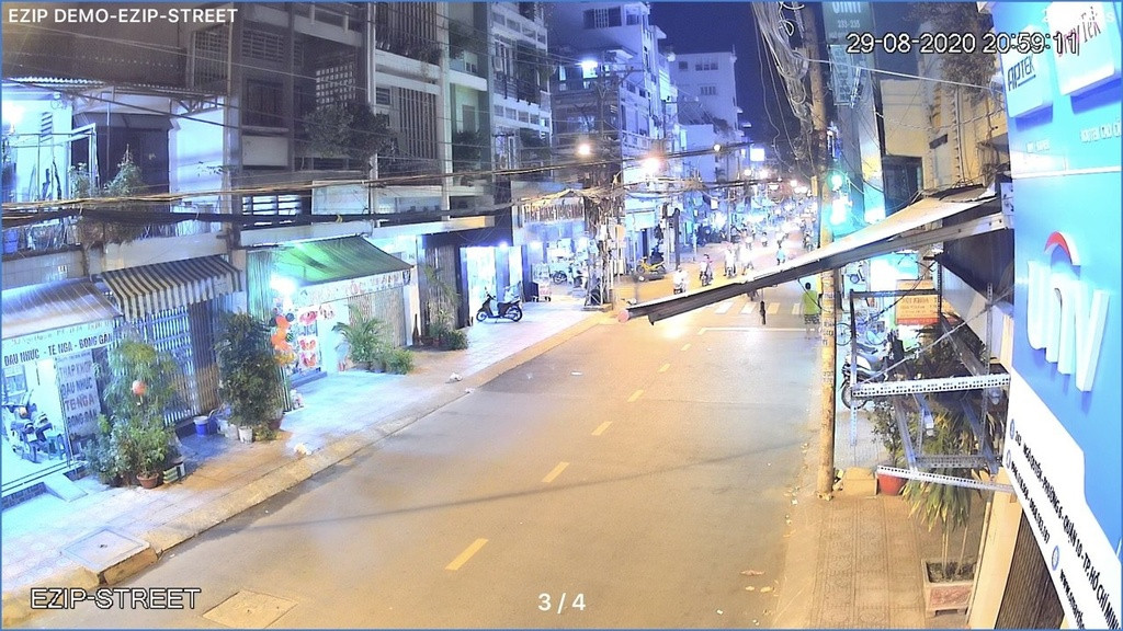 Minh họa camera màu ban đêm giúp nhận diện chi tiết tốt tại khu dân cư Tân Phú