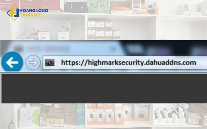 Nhập địa chỉ IP hoặc tên miền nội bộ của thiết bị Dahua trên trình duyệt