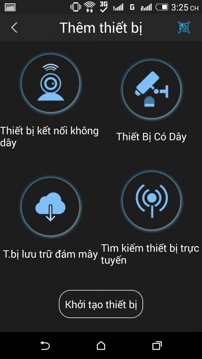 Chọn Thiết bị kết nối không dây để cấu hình Wi-Fi cho camera Dahua