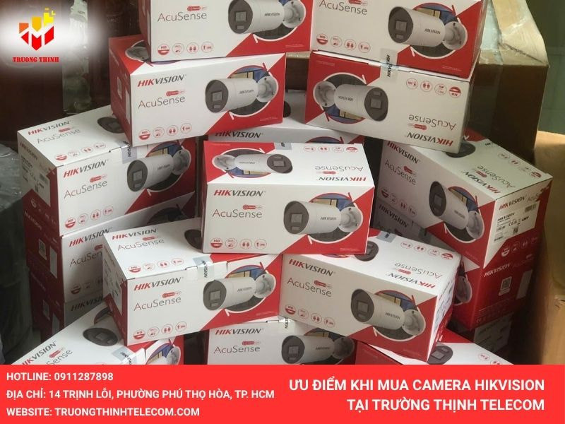Ưu điểm mua camera Hikvision chính hãng tại Trường Thịnh Telecom - giá rẻ, có CO/CQ, bảo hành 24 tháng