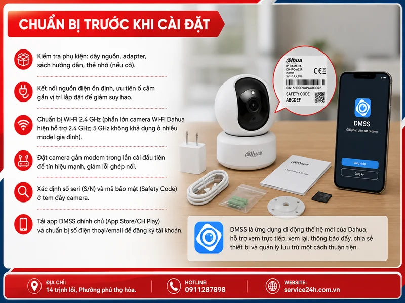 Chuẩn bị trước khi cài đặt