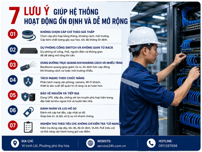 7 lưu ý giúp hệ thống hoạt động ổn định và dễ mở rộng