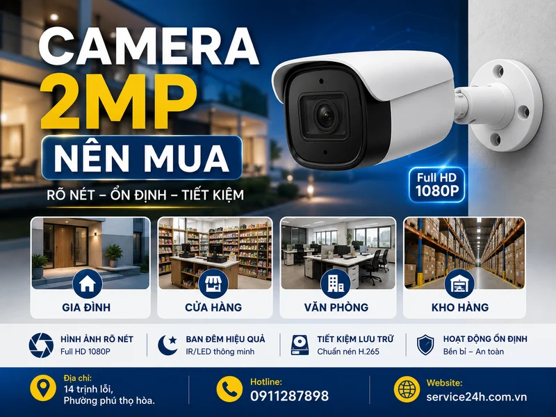 Camera 2MP nên mua
