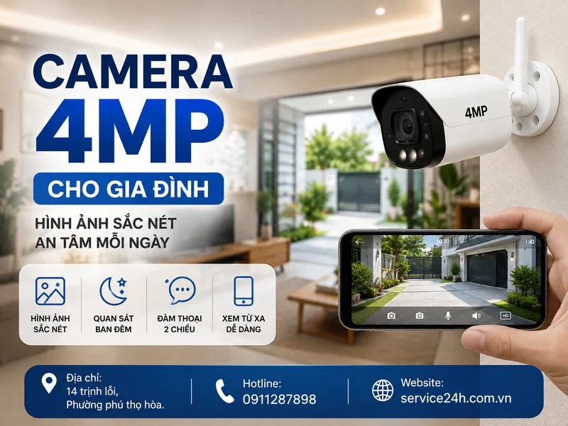 Camera 4MP cho gia đình
